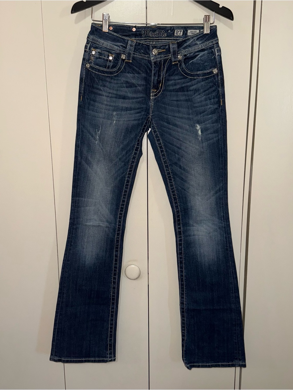 Miss Me Dark Blue Flare Jeans